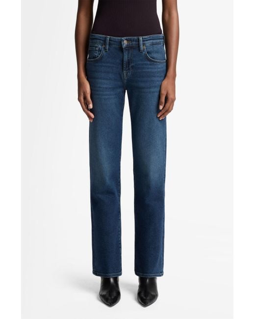 7 For All Mankind Blue Calie Straight Luxe Vintage Cisco