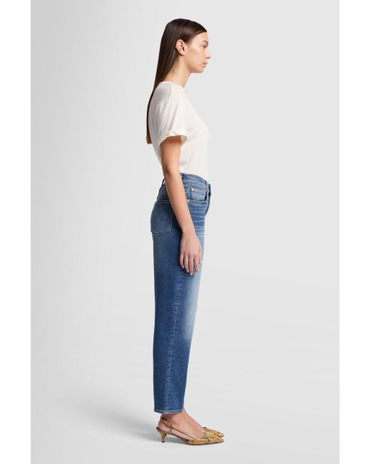 7 For All Mankind Blue Malia Luxe Vintage Love Affair