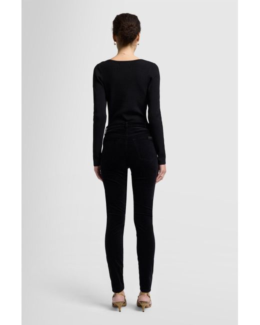 7 For All Mankind Hw Skinny Velvet Black