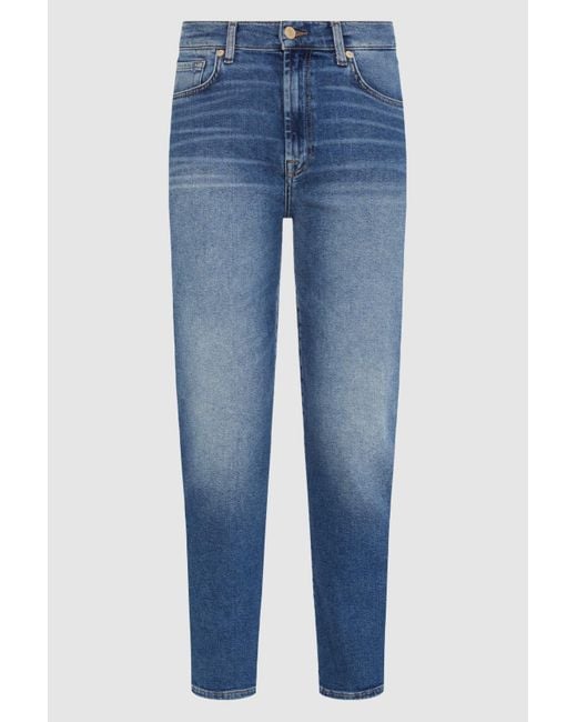 7 For All Mankind Blue Malia Luxe Vintage Love Affair