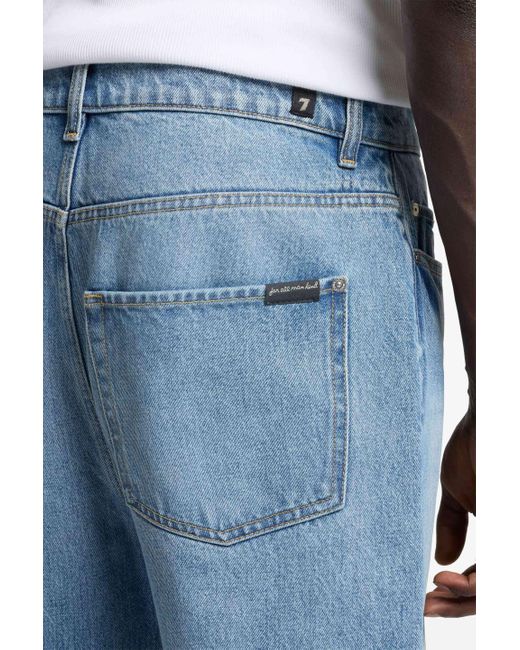 7 For All Mankind Blue Wide Leg Mason for men