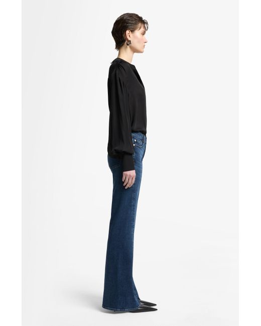 7 For All Mankind Blue Twisted Dojo Tailorless Slim Illusion Gilbert