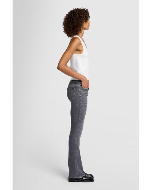 7 For All Mankind Blue Bootcut In Slim Illusion