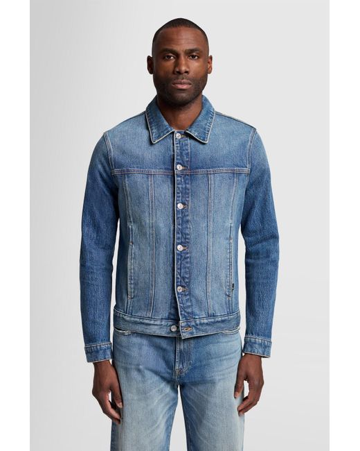 7 For All Mankind Blue Perfect Jacket Exclusive for men