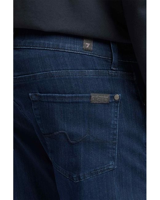 7 For All Mankind Blue Slimmy Tapered In Luxe Performance for men