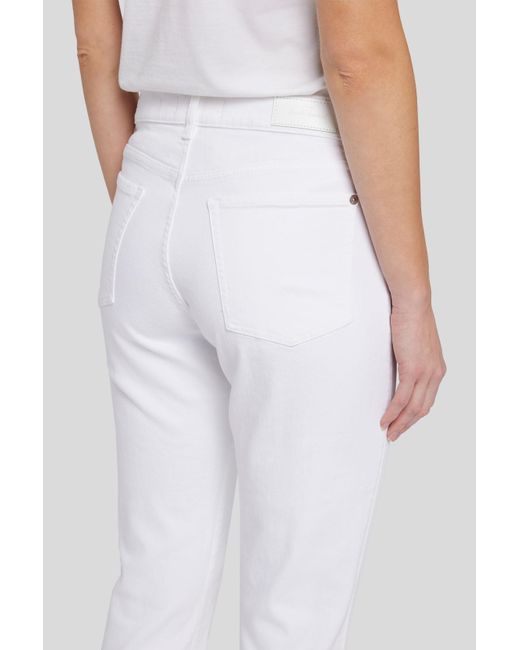 7 For All Mankind White Josefina Luxe Vintage Soleil