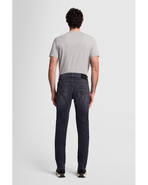 7 For All Mankind Blue Slimmy Tapered Special Edition Stretch Tek Hyphen for men