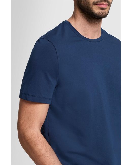 7 For All Mankind Blue T-shirt Luxe Performance Seastar for men