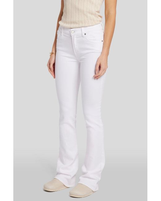 7 For All Mankind Bootcut Pure White for men