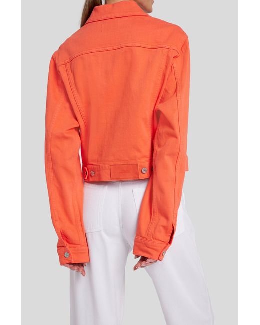 7 For All Mankind Orange Nellie Jacket Colored Mankind Grapefruit for men