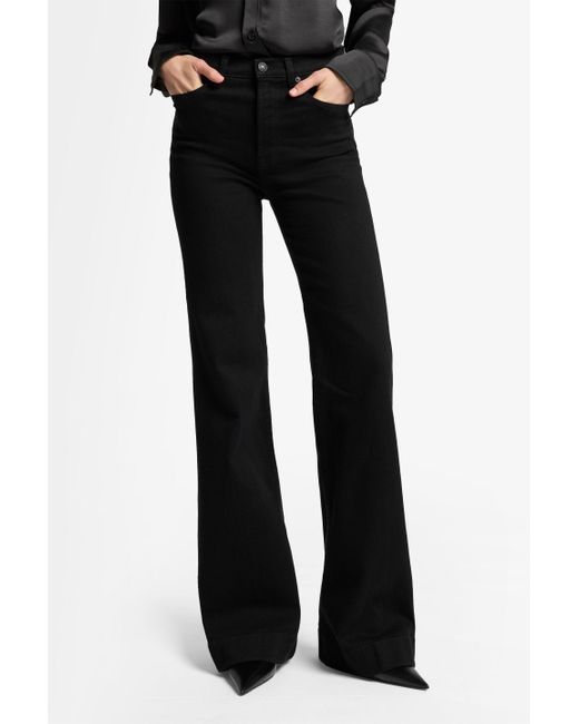 7 For All Mankind Black Modern Dojo Slim Illusion Soho Night