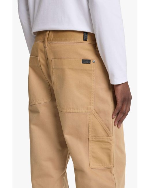 7 For All Mankind Natural Utility Wide Leg Twill Beige