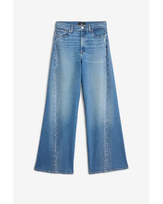 7 For All Mankind Blue Twisted Lotta Luxe Vintage Love Soul