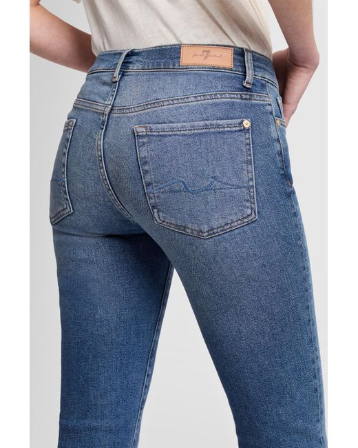7 For All Mankind Blue Roxanne Luxe Vintage Love Affair