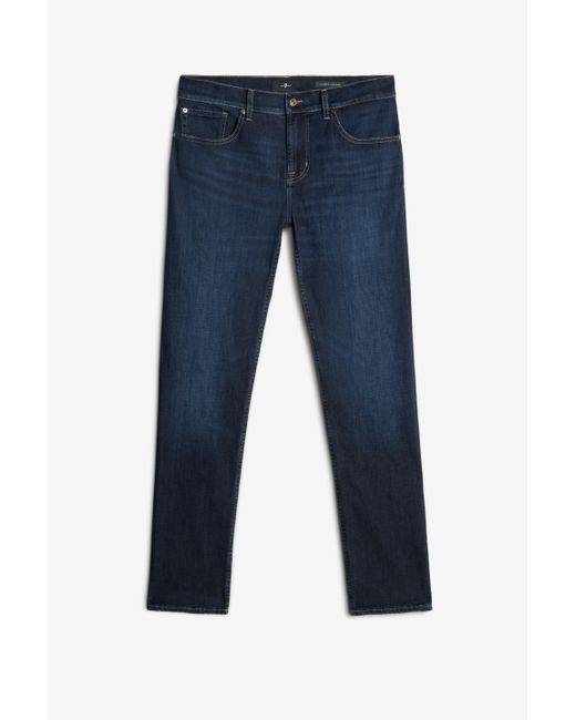 7 For All Mankind Blue Slimmy Tapered Luxe Performance Fairfield for men