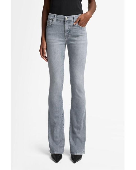 7 For All Mankind Blue Bootcut In Slim Illusion
