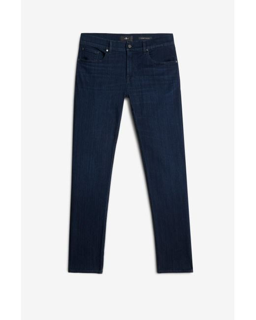 7 For All Mankind Blue Slimmy Tapered In Luxe Performance for men