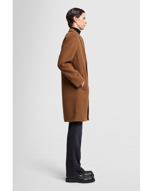 7 For All Mankind Brown Coat Wool Nutshell for men