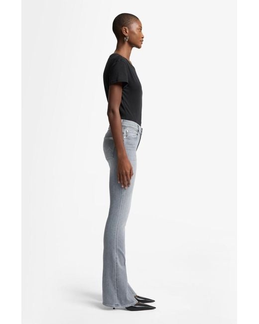 7 For All Mankind Blue Bootcut In Slim Illusion