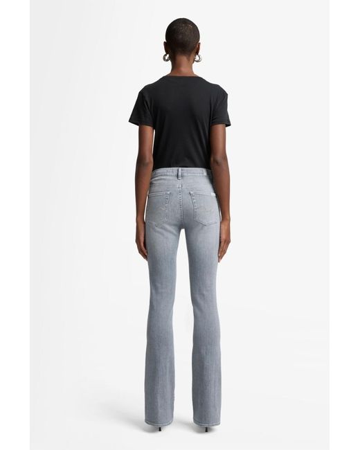 7 For All Mankind Blue Bootcut In Slim Illusion