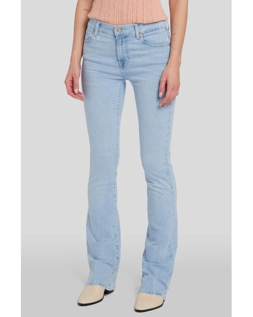 7 For All Mankind Blue Bootcut Slim Illusion Arise