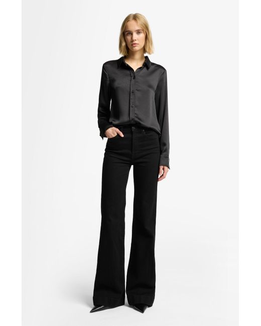 7 For All Mankind Black Modern Dojo Slim Illusion Soho Night