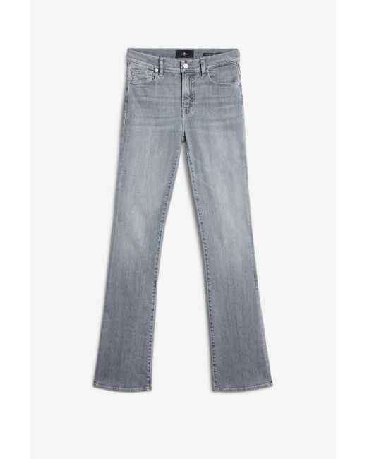 7 For All Mankind Blue Bootcut In Slim Illusion
