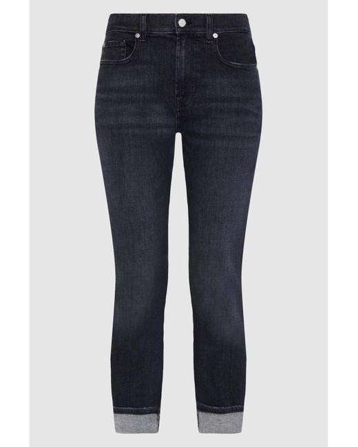 7 For All Mankind Blue Relaxed Skinny Slim Illusion Space for men