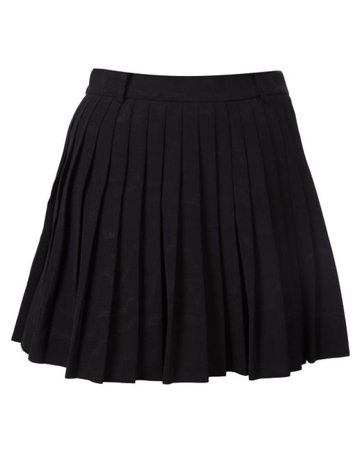 Thom Browne Black Pleated Mini-skirt
