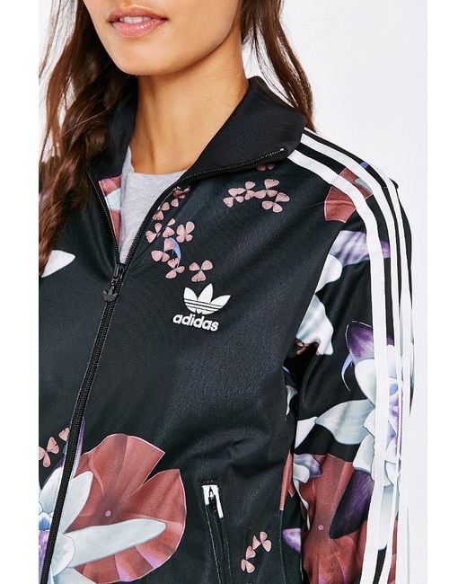 adidas Originals Lotus Print Track Jacket | Lyst