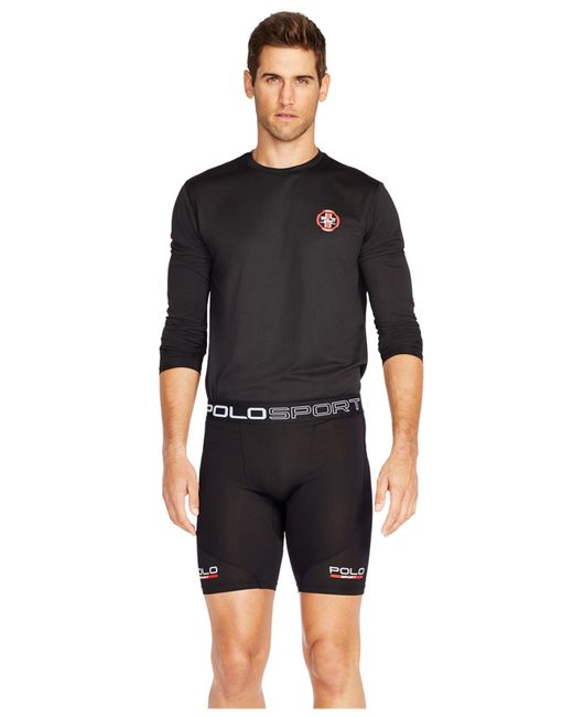 Polo Ralph Lauren Black All-sport Compression Shorts for men