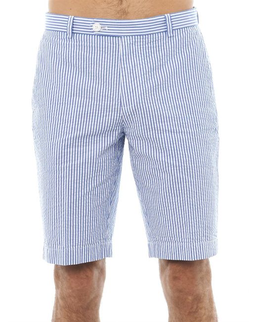 Striped Seersucker Shorts 