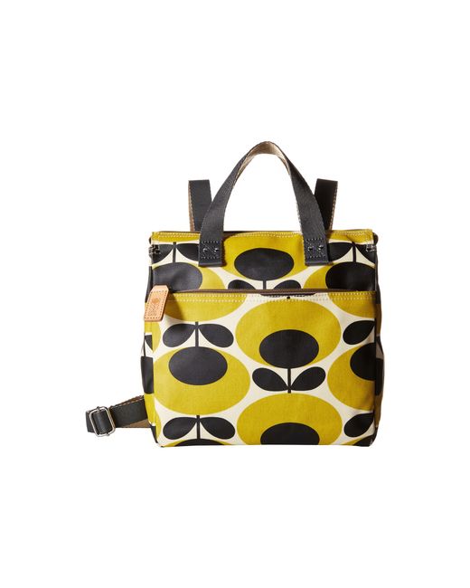 Orla Kiely Yellow Small Backpack