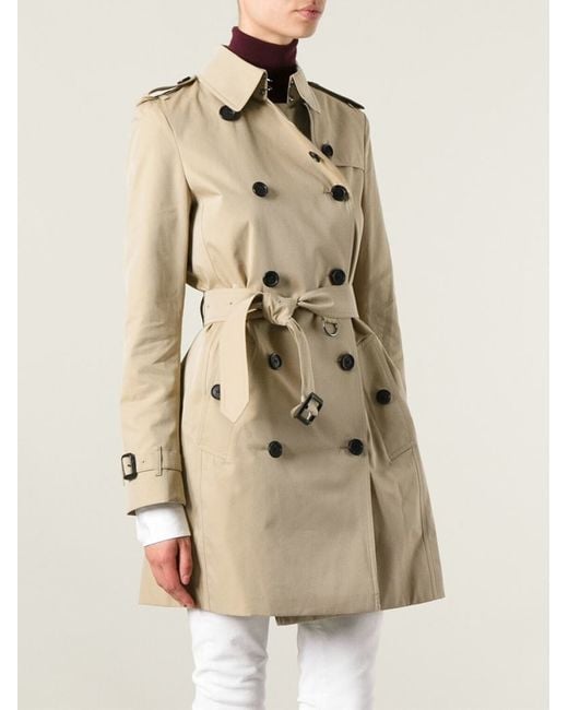 Burberry 'buckingham' Trench Coat in Natural | Lyst UK