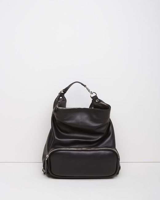 Marni Black Convertible Leather Backpack for men