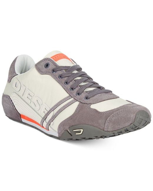 DIESEL Gray Harold Solar Sneakers for men