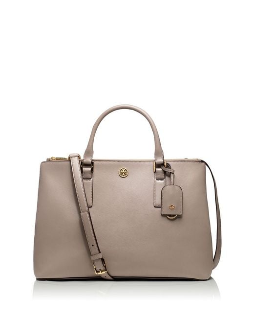 Sydney's Fashion Diary: Review: Tory Burch Robinson Double-zip Tote in  Luggage