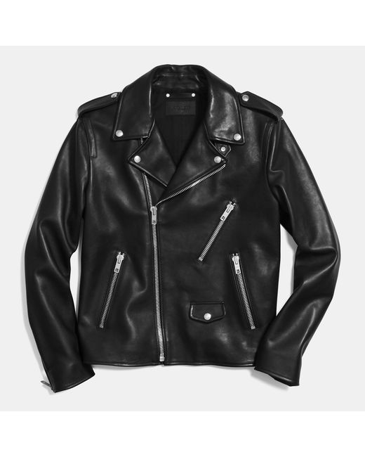 coach moto jacket men