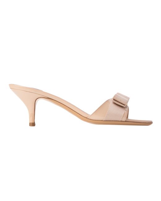 Ferragamo glory Sandal in Natural Lyst