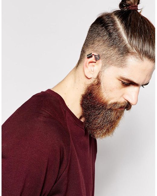 ASOS Ear Cuff Pack With Skeleton Cuff in Metallic for Men | Lyst Canada