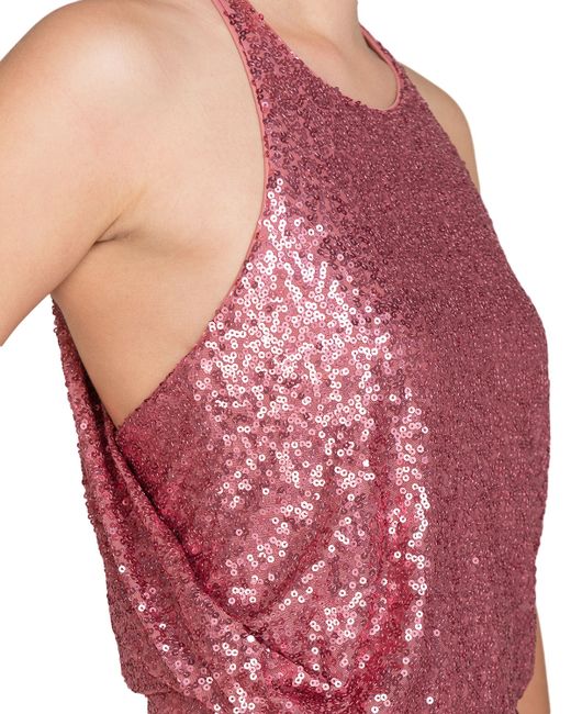 badgley mischka sequin drape back gown