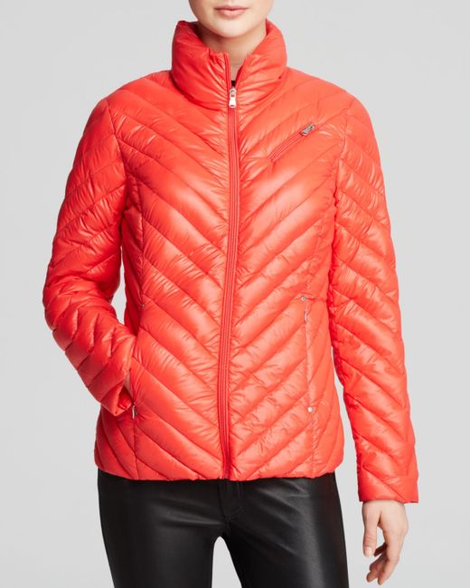 Pink pony Lauren Jacket - Chevron Quilted Packable Zip