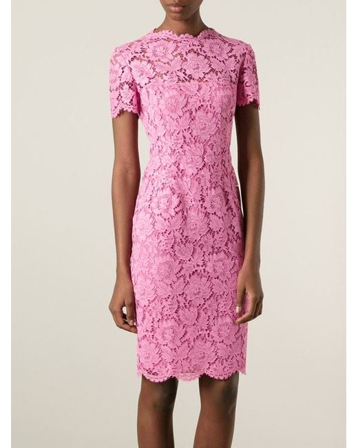 chinese dress ladies Red Valentino Embroidered Flower Lace Dress – Runway Catalog main image 0