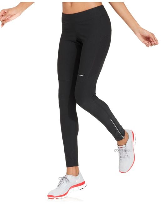 Nike Filament Dri-Fit Zippered Leggings in Black