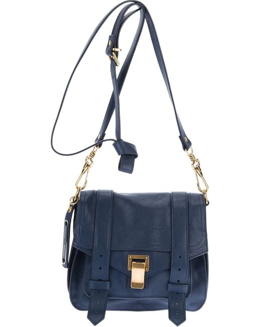 Proenza Schouler Ps1 Pouch Mini Satchel in Blue Lyst