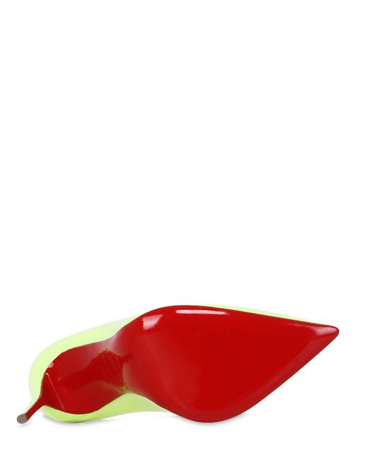 Christian louboutin Pigalle Follies Patent Leather Pumps in Green ...  