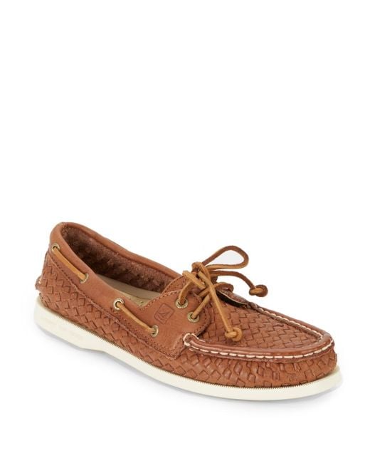 Sperry woven outlet boat shoes