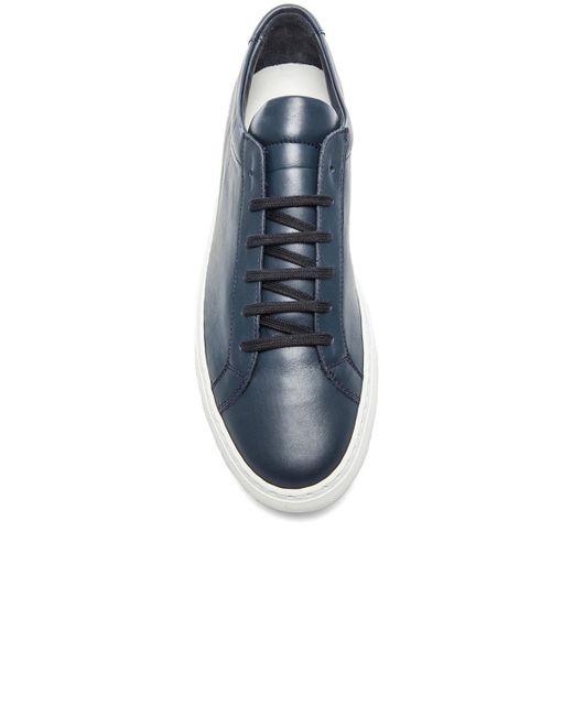 Common Projects Achilles Original Leather Low-Top Sneakers in Navy (Blue)  for Men | Lyst