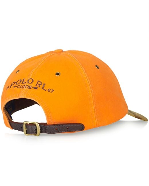 Polo Ralph Lauren Orange Camo-Bill Sports Cap for men