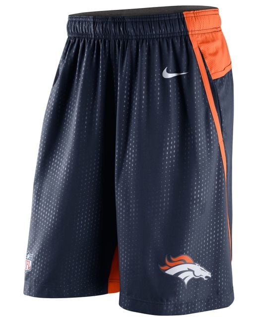 Nike Men's Denver Broncos Dri-fit Fly Xl 3.0 Shorts in Blue for Men | Lyst